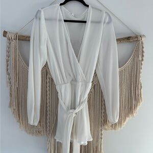 12th Tribe White Jumpsuit